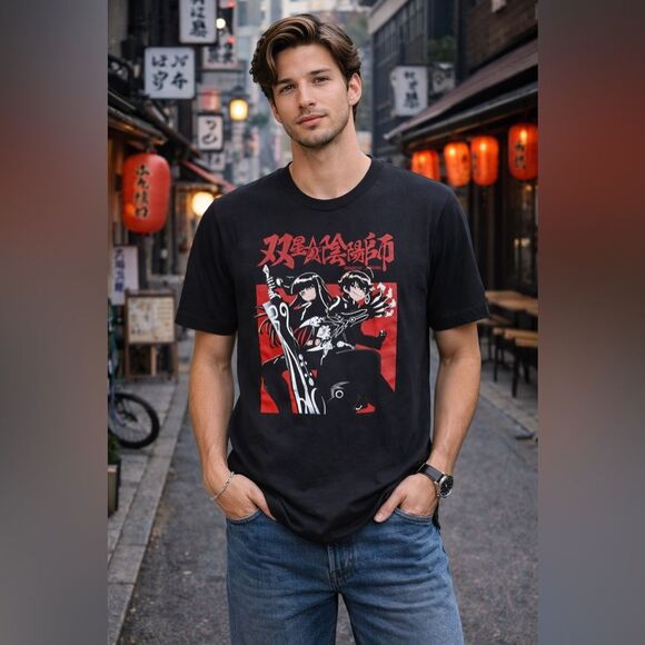 Other - Black Graphic T-Shirt YS/2XL -S